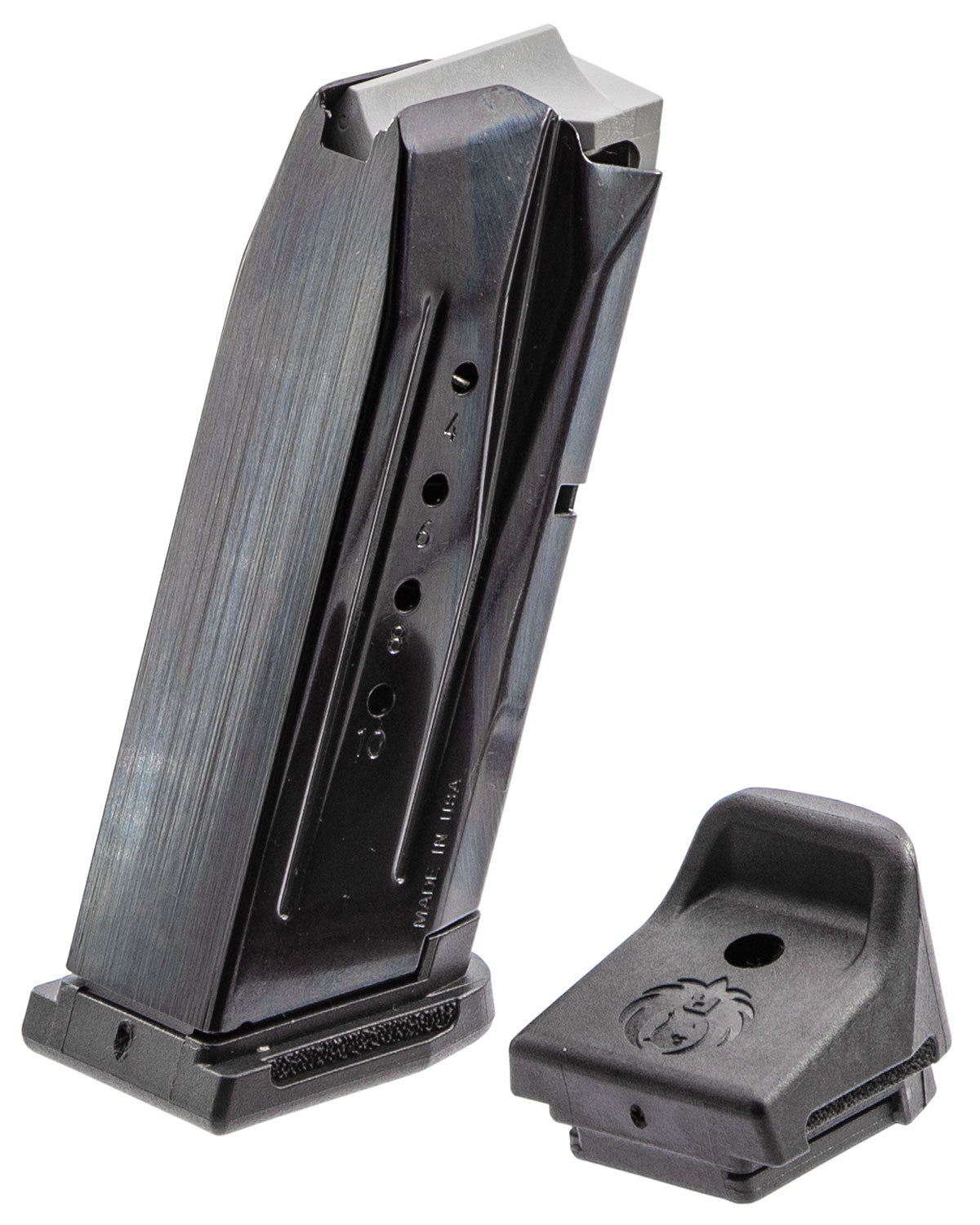 Ruger 90667 Security-9 Compact Magazine 10 Round 9mm Luger Black Oxide Steel