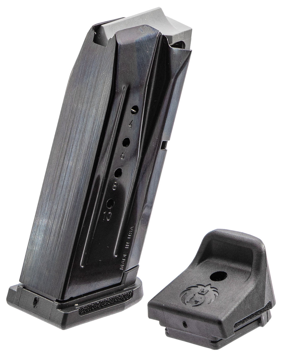 Ruger 90667 Security-9 Compact Magazine 10 Round 9mm Luger Black Oxide Steel