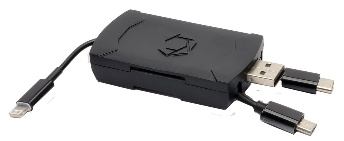 Stealth Cam 4-in-1 SD Card Reader Black Compatible with Most Devices