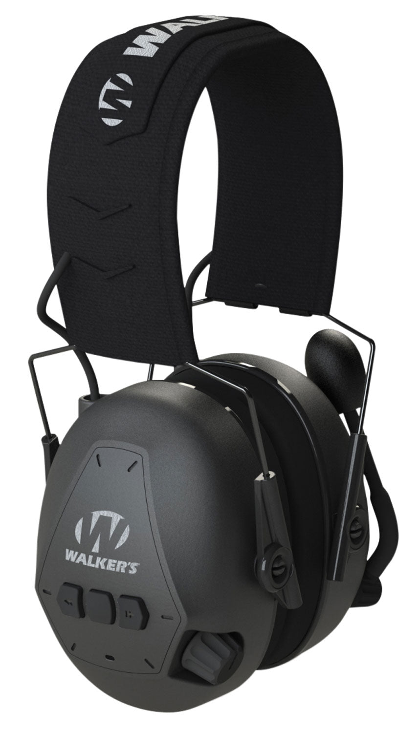 Walker's GWPBTPAS Bluetooth Passive Hearing Muff 26 dB Black Over-Head