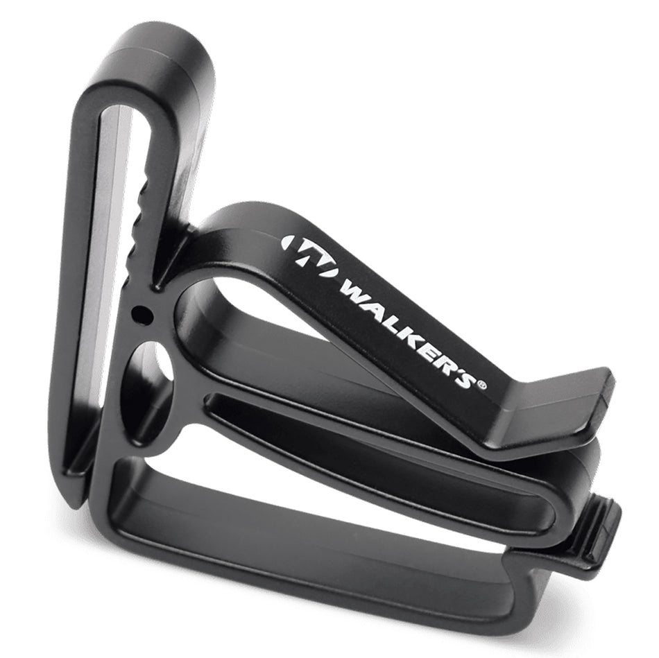 Walker's GWPBELTLOOP Belt Clip Universal Muff Carrier Black Polymer