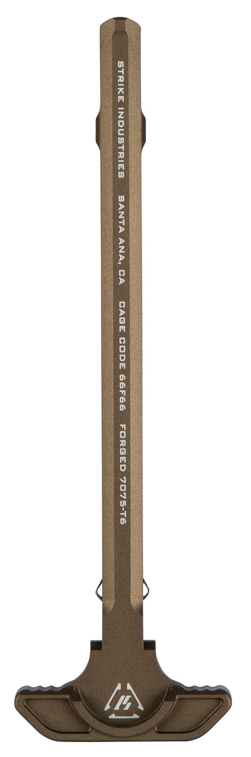 Strike ARSLCHFDE AR-15 Latchless Charging Handle FDE Forged 7075 Aluminum
