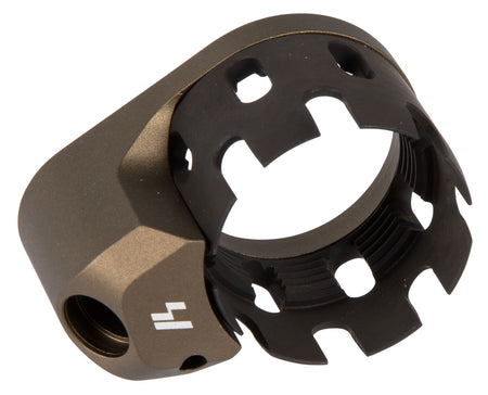 Strike Industries ARECN&EEPFDE AR Castle Nut & Extended End Plate FDE Anodized Steel