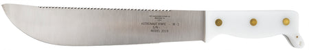 Case 12019 Astronaut M-1 50th Anniversary Commemorative Knife 11.75" Plain/Saw As-Ground High Carbon Steel Blade, White Synthetic Handle