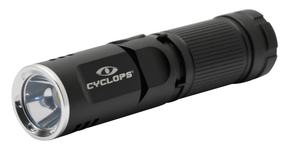 Cyclops FLX400 LED Flashlight Black Anodized 160/400 Lumens Rechargeable USB-C 90 Degree Swivel Head