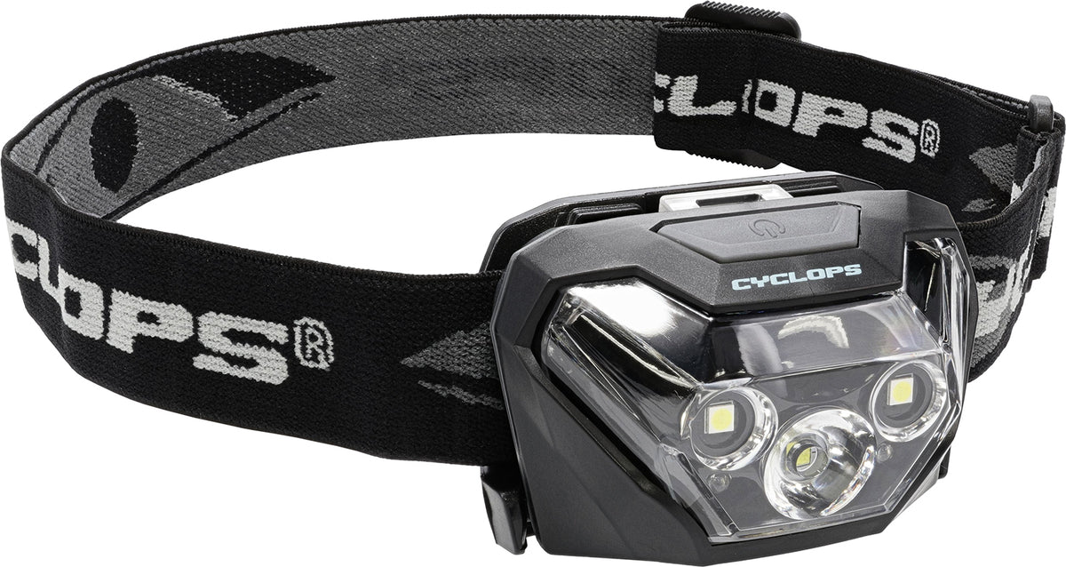 Cyclops HL500 500 Lumens Red/White LED Headlamp Black 75 Meters