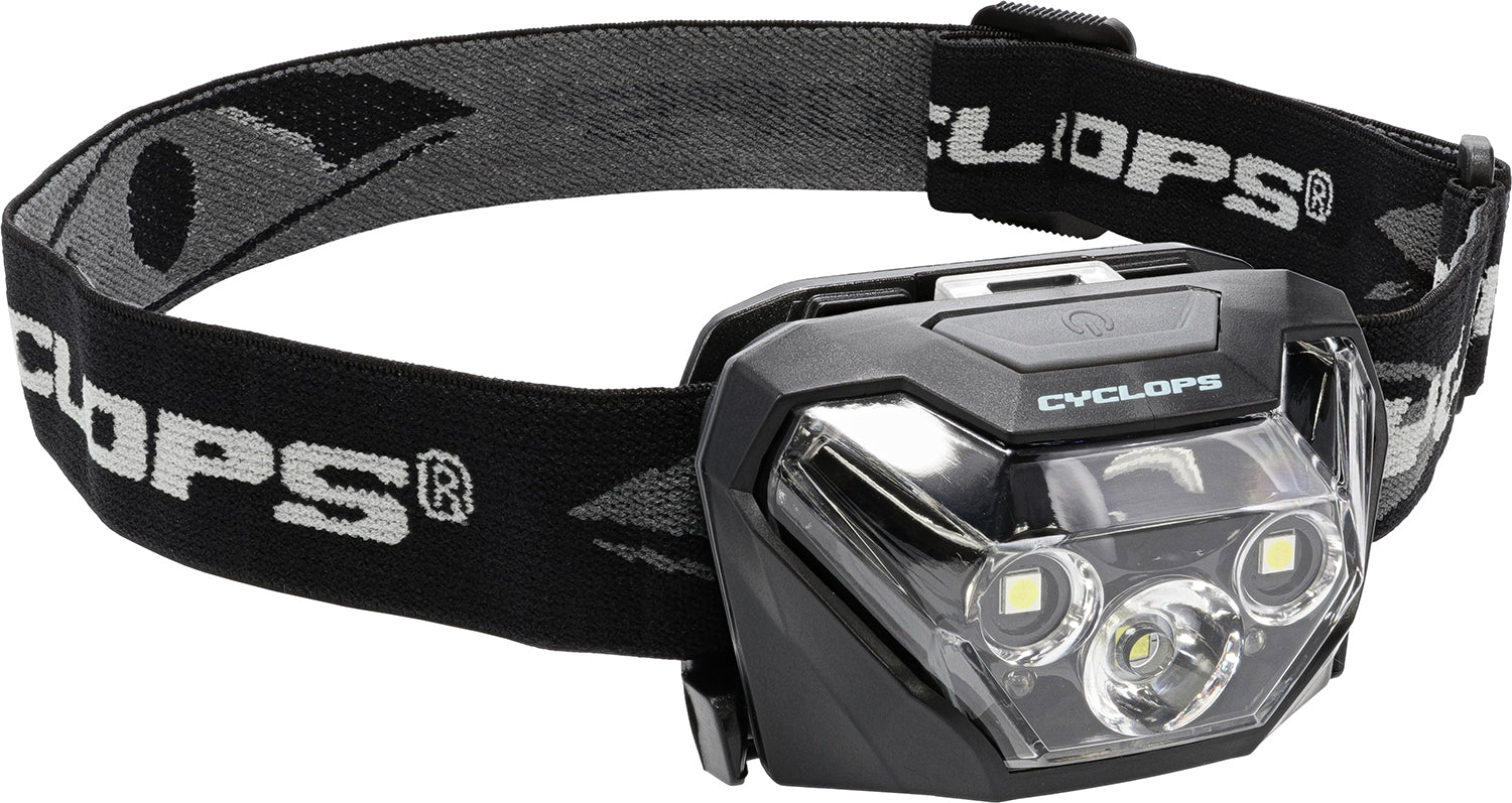 Cyclops HL500 500 Lumens Red/White LED Headlamp Black 75 Meters