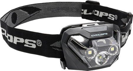 Cyclops HL500 500 Lumens Red/White LED Headlamp Black 75 Meters