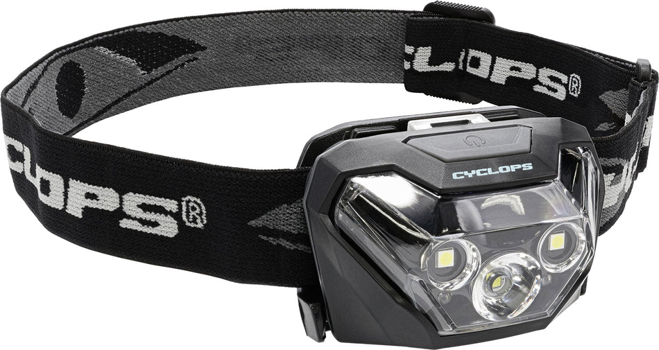 Cyclops HL500 500 Lumens Red/White LED Headlamp Black 75 Meters