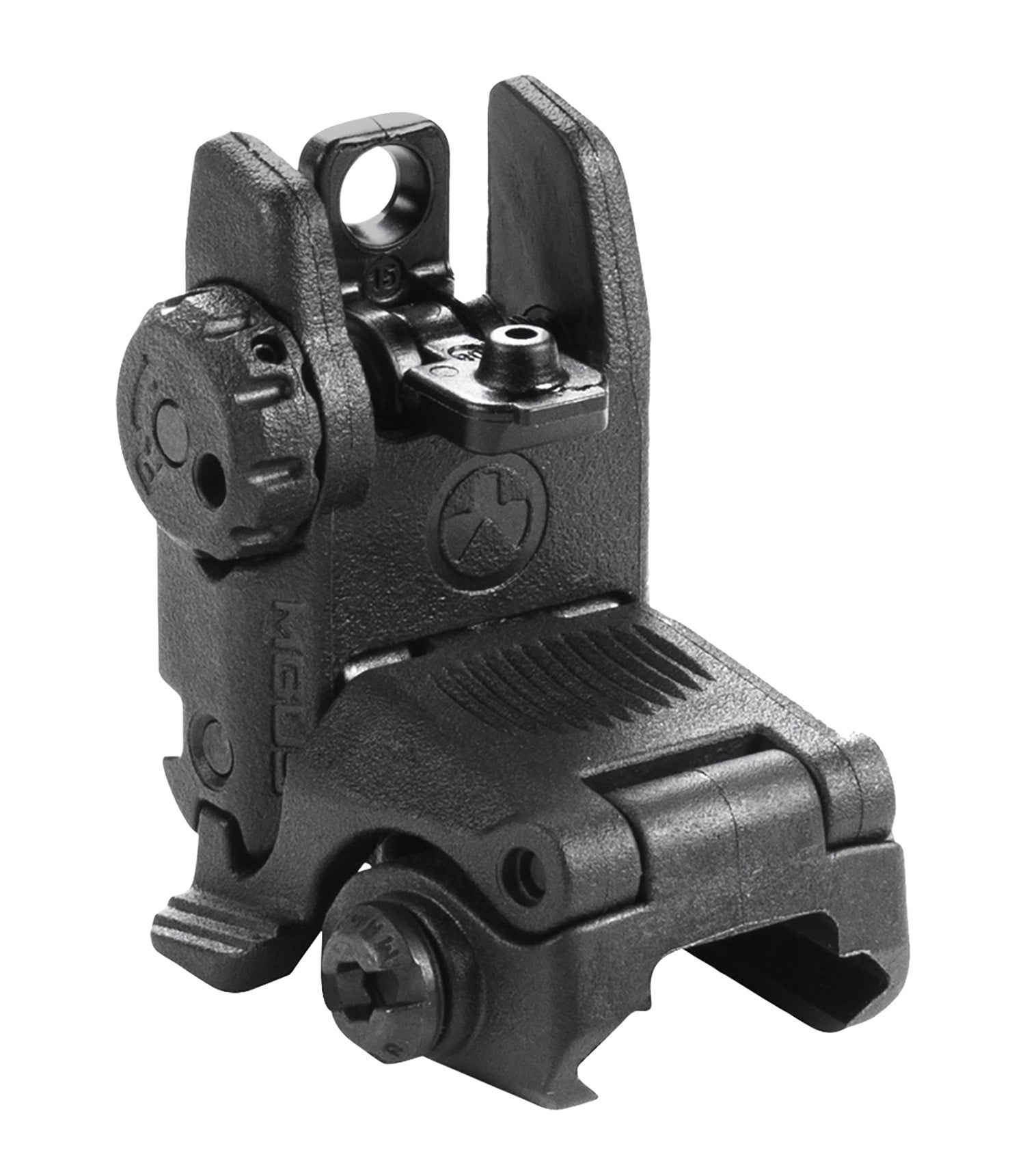 Magpul MBUS Rear Sight Black Polymer Folding Dual Aperture AR-15/M16 MAG248-BLK