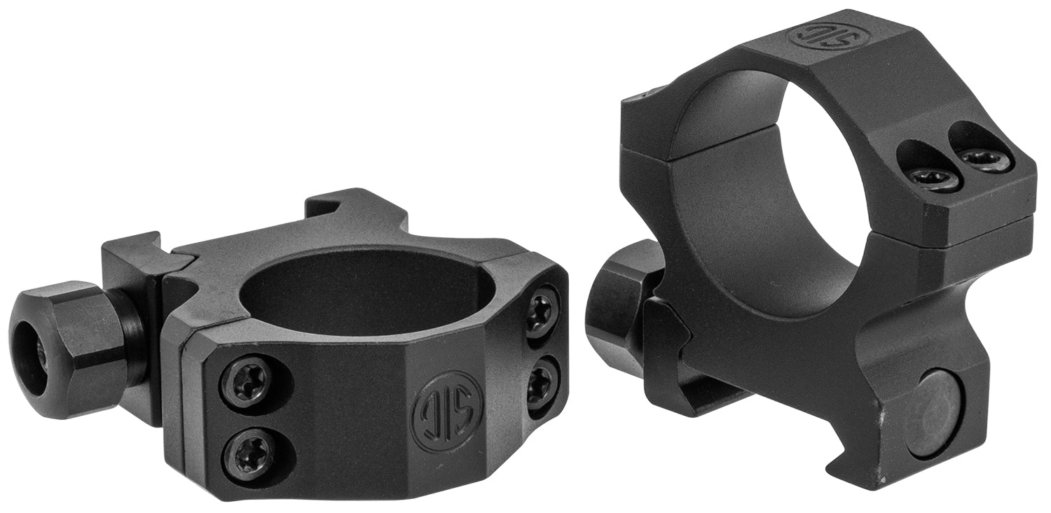 Sig Sauer SOA10019 Alpha 1 Matte Black 1" Low Hunting Rings 0 MOA