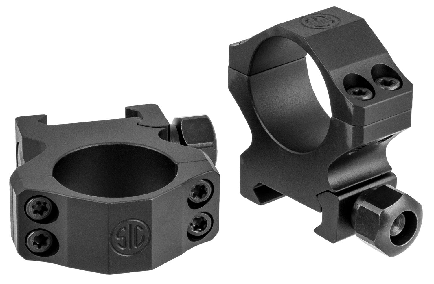 Sig Sauer SOA10020 Alpha 1 Matte Black 1" Medium Hunting Rings 0 MOA