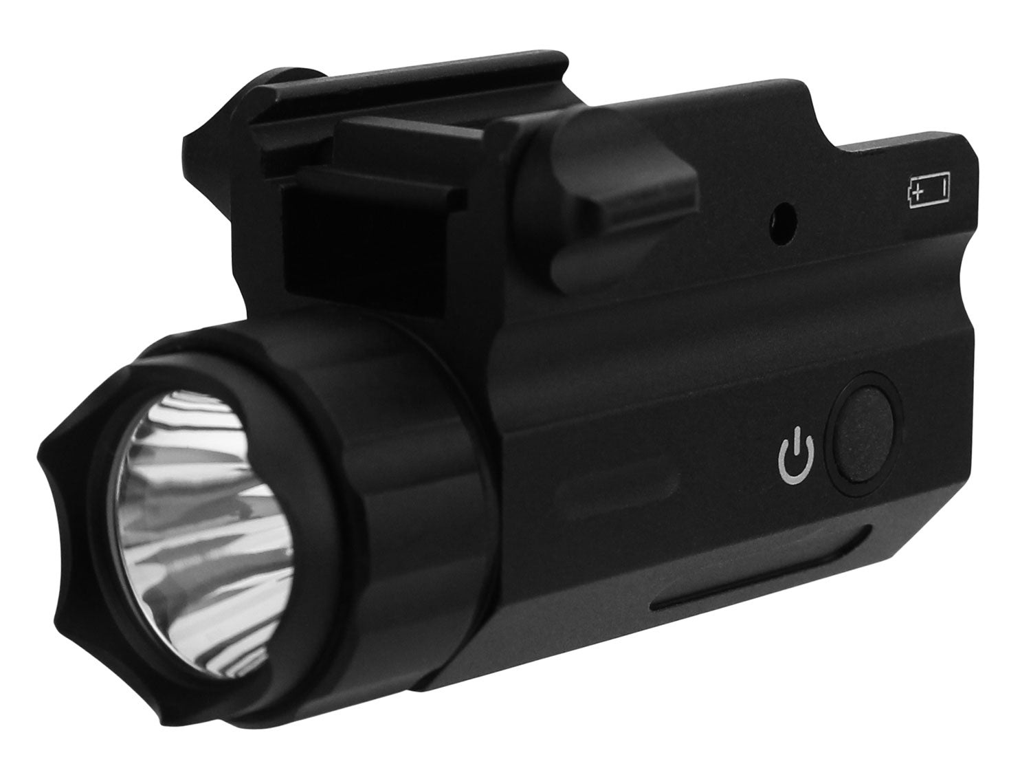 TacFire FLP360C 360 Lumen Compact Rail-Mount Pistol Light Black CREE LED