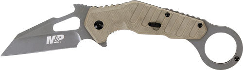 Smith & Wesson M&P Extreme Ops Spring Assisted Karambit Knife 3" FDE