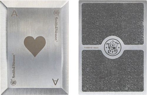 Smith & Wesson Bullseye SS Laser Etched Throwing Cards 4-Pack with Sheath