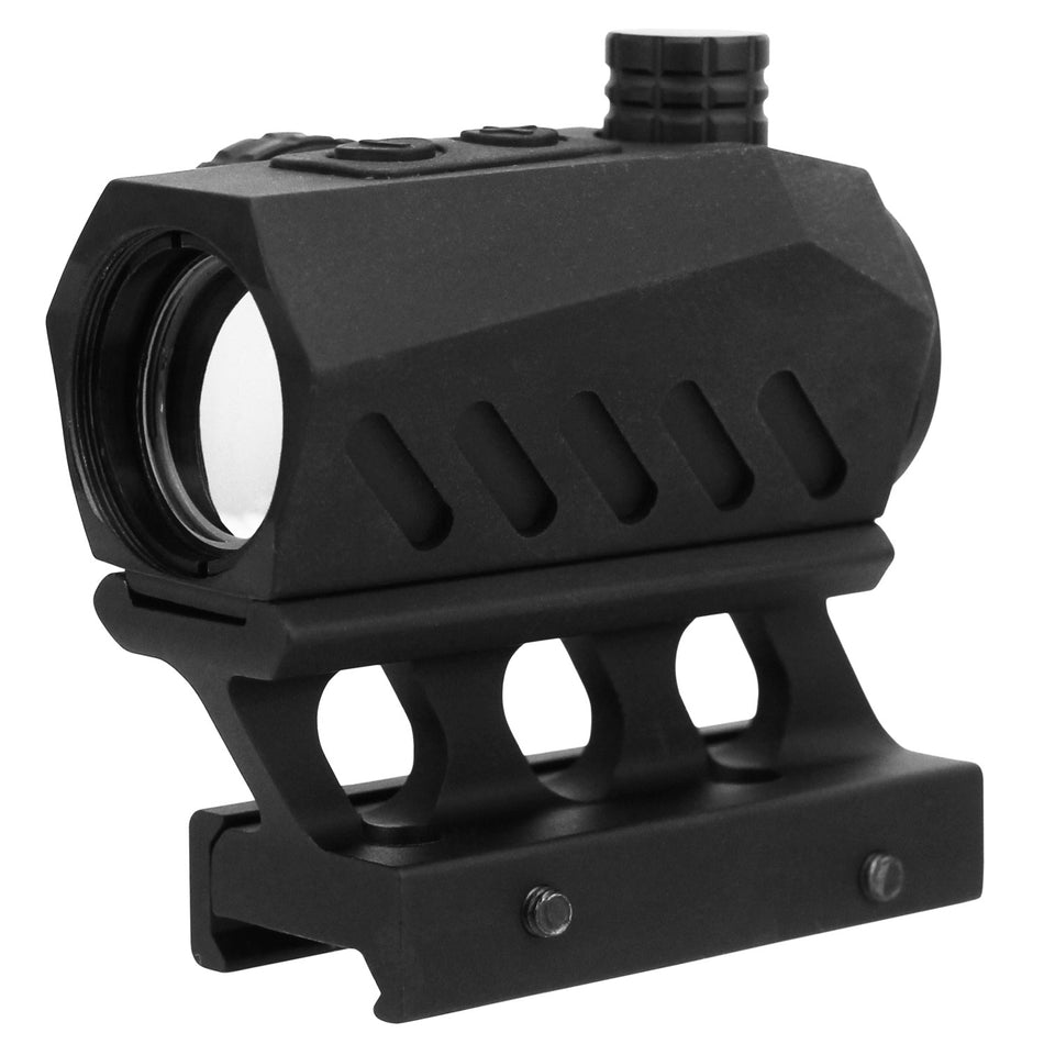 TacFire RD011 1x20 4 MOA Red/Green Illuminated Dot Reflex Sight with Riser Mount Black