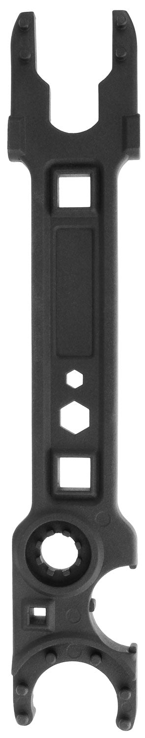 TacFire TL022 Combo Armorer's Wrench Black Steel AR-15 and AR-10 Barrel Nut Castle Nut and More