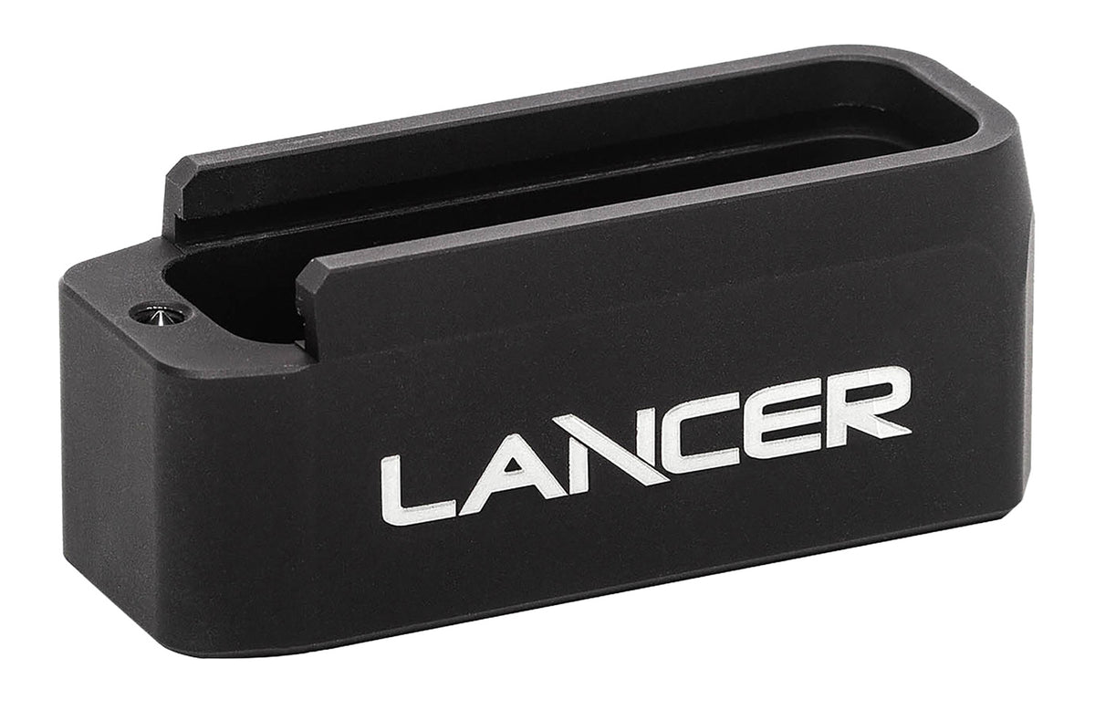 Lancer L5AWM Extended Basepad +6 Rounds Black Aluminum Magazine Accessory
