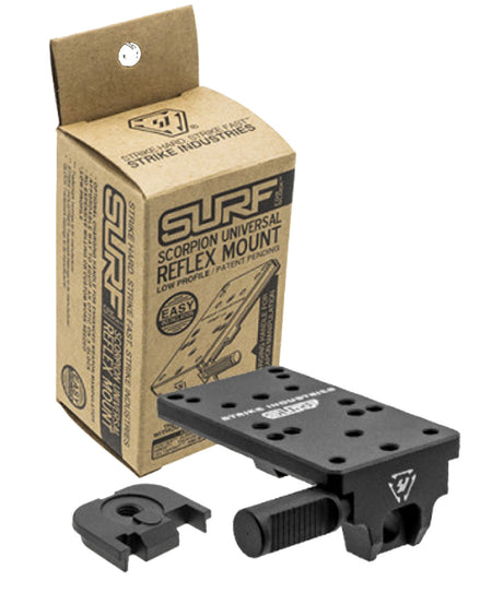 Strike Industries GSURF Scorpion Low Profile Universal Optic Mount for Glock Gen 1-5 Black Anodized