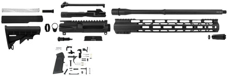 TacFire SSRK9MM16LPK 9mm Luger AR-15 Platform Rifle Build Kit Black Nitride 1/2-36 Sports South Exclusive