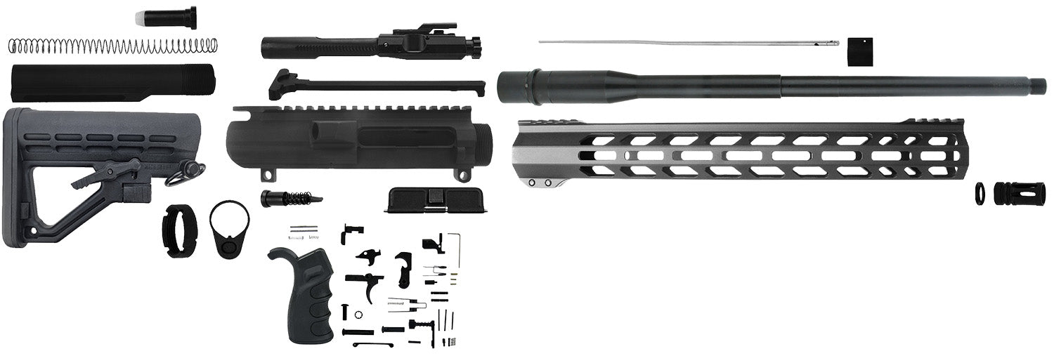 TacFire SSRK308LPK18BN 308 Winchester AR-10 Rifle Build Kit 18" Barrel Black Nitride Sports South Exclusive