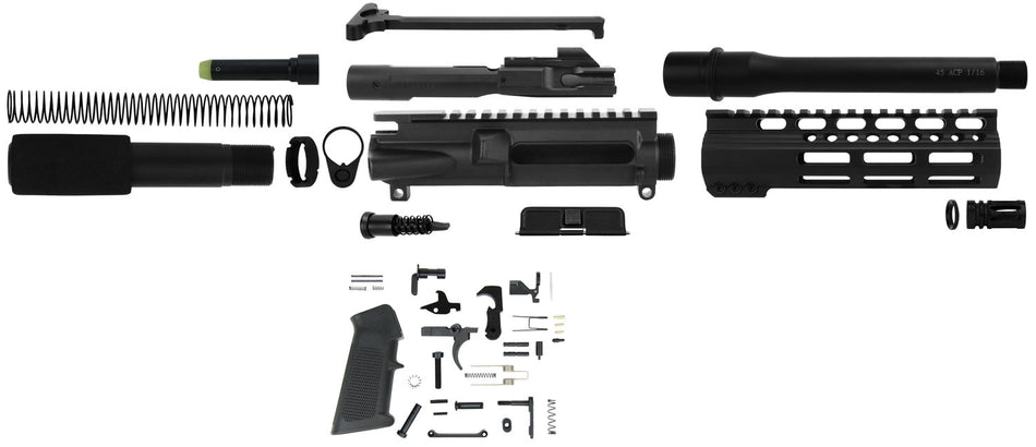 TacFire SSPK45ACPLPK 45 ACP AR Platform Pistol Build Kit Black Nitride Steel Sports South Exclusive