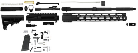 TacFire SSRK556LPK 5.56x45mm NATO AR Platform Rifle Build Kit Unassembled Aluminum