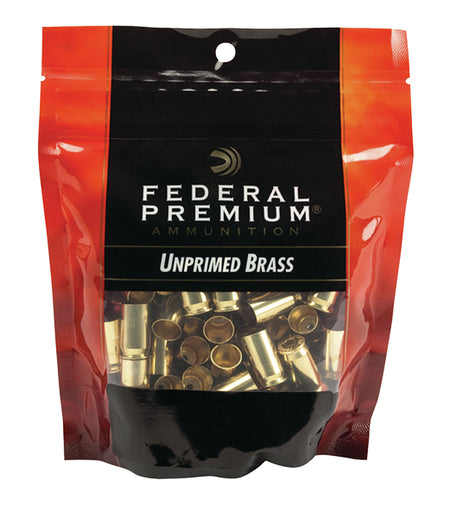 Federal PH9UPB100 Unprimed 9mm Luger Handgun Brass Cases 100-Count Bag