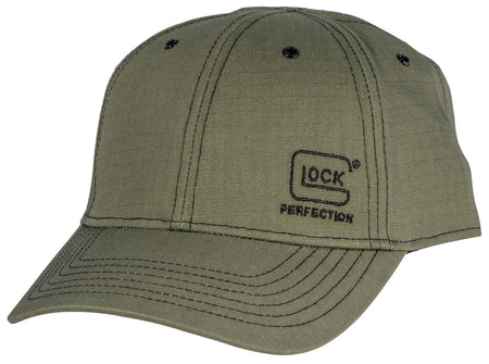 Glock 1986 Ripstop Olive Adjustable Velcro Cap with Perfection Logo (AS10079)