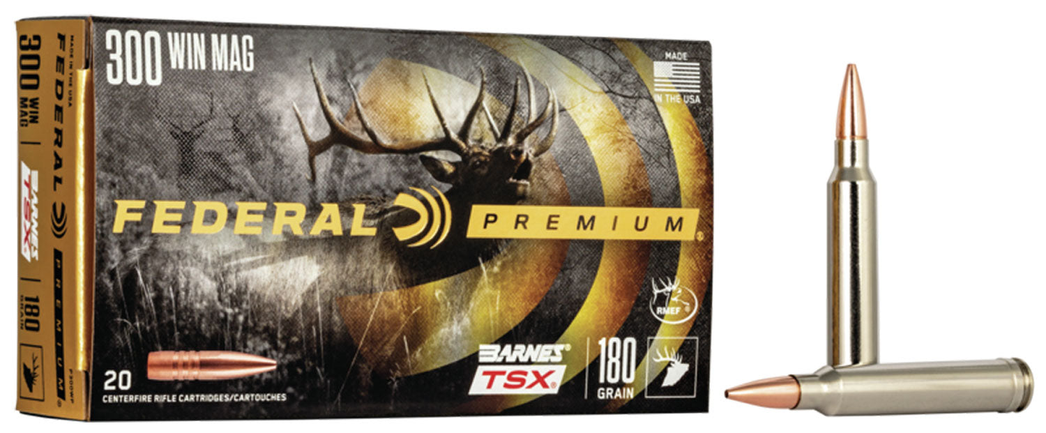 Federal .300 Winchester Mag P300WP Premium Barnes TSX 180 Grain