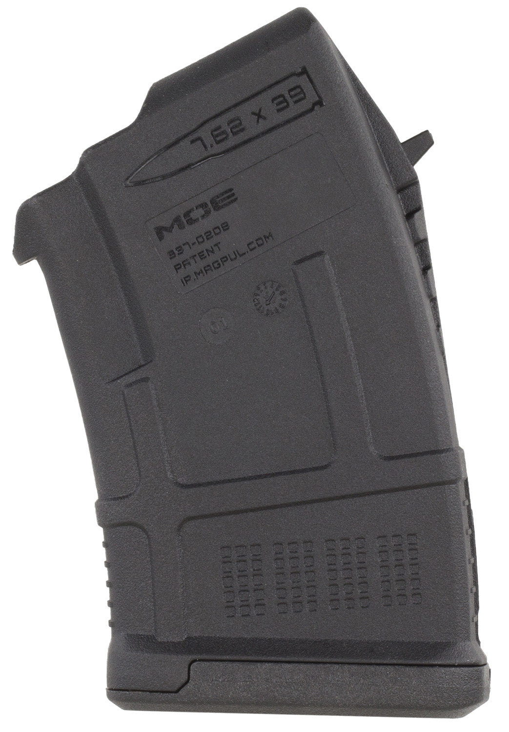Magpul MAG657BLK PMAG 10rd MOE 7.62x39mm AK/AKM Kalashnikov Platform Rifle Magazine Black Polymer