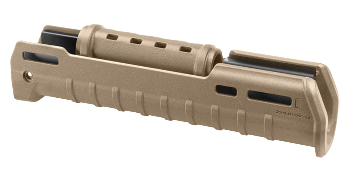 Magpul ZHUKOV-U Short AK Hand Guard FDE Polymer Aluminum Chassis 10.20" for Shorter Barreled Rifles and Pistols