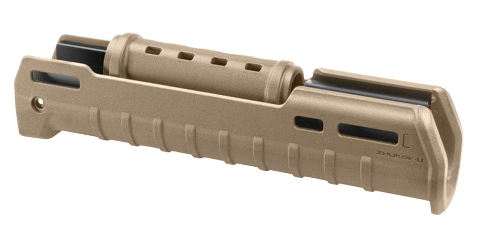 Magpul ZHUKOV-U Short AK Hand Guard FDE Polymer Aluminum Chassis 10.20" for Shorter Barreled Rifles and Pistols