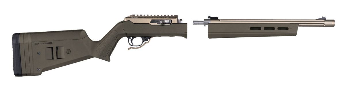 Magpul Hunter X-22 Takedown Chassis Stock OD Green Adjustable Comb Ruger 10/22