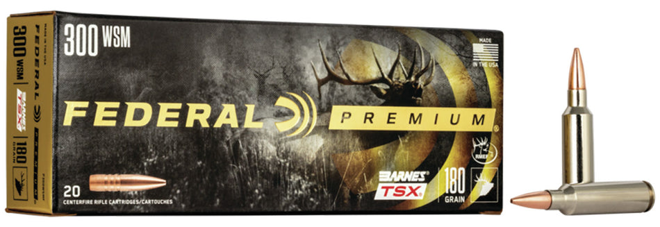 Federal .300 WSM P300WSMF Premium Barnes TSX 180 Grain