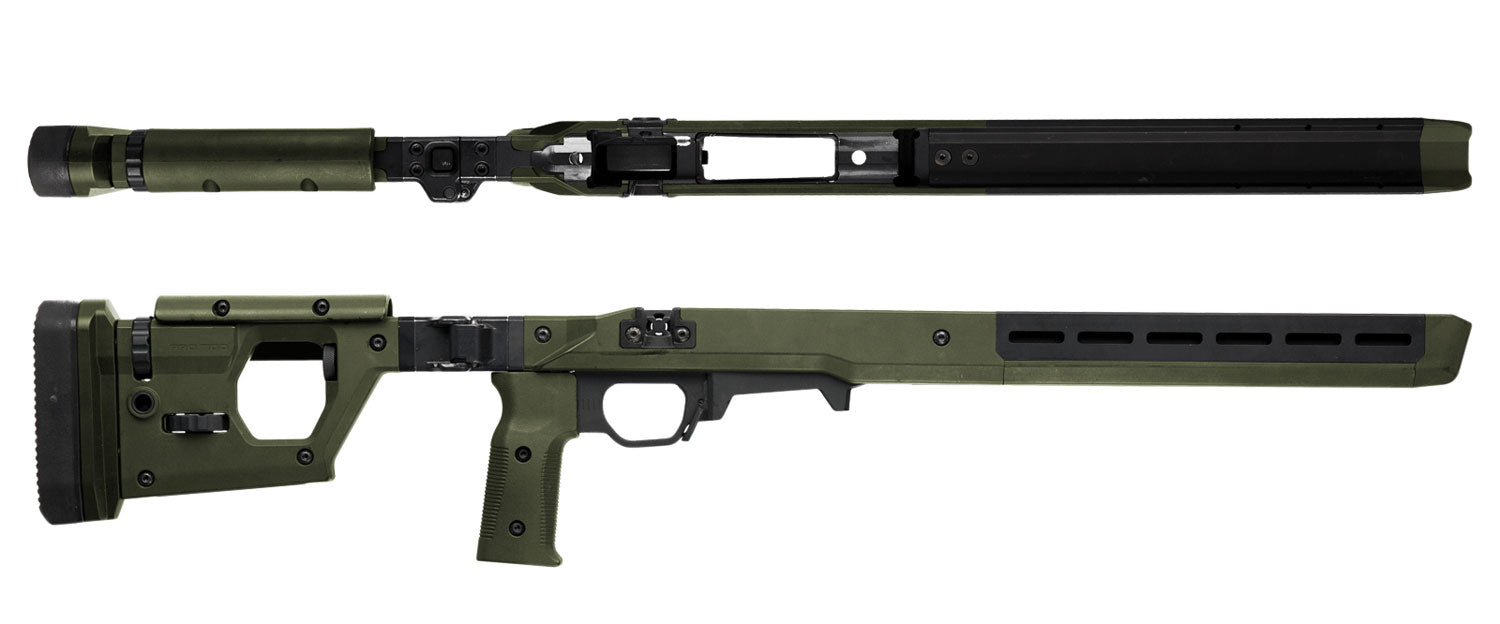 Magpul Pro 700 Folding Precision Rifle Stock OD Green Aluminum Skeleton Remington 700 SA