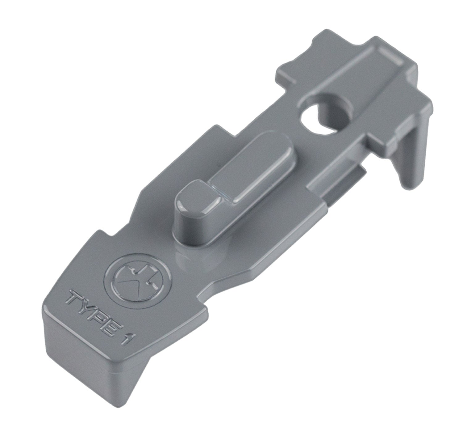 Magpul MAG803-GRY PMAG Tactile Lock-Plate Type 1 1/8" Single Ridge Stealth Gray for AR/M4 GEN M3 Mags 5 Per Pack