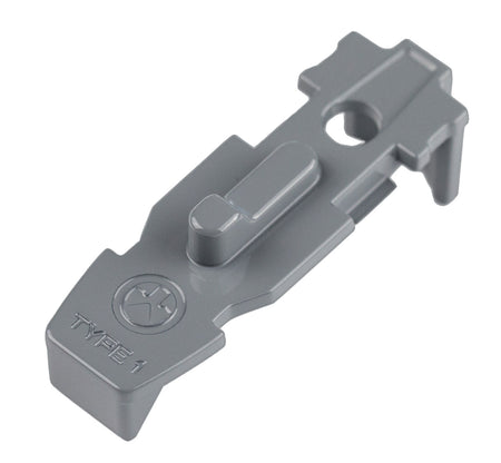 Magpul MAG803-GRY PMAG Tactile Lock-Plate Type 1 1/8" Single Ridge Stealth Gray for AR/M4 GEN M3 Mags 5 Per Pack
