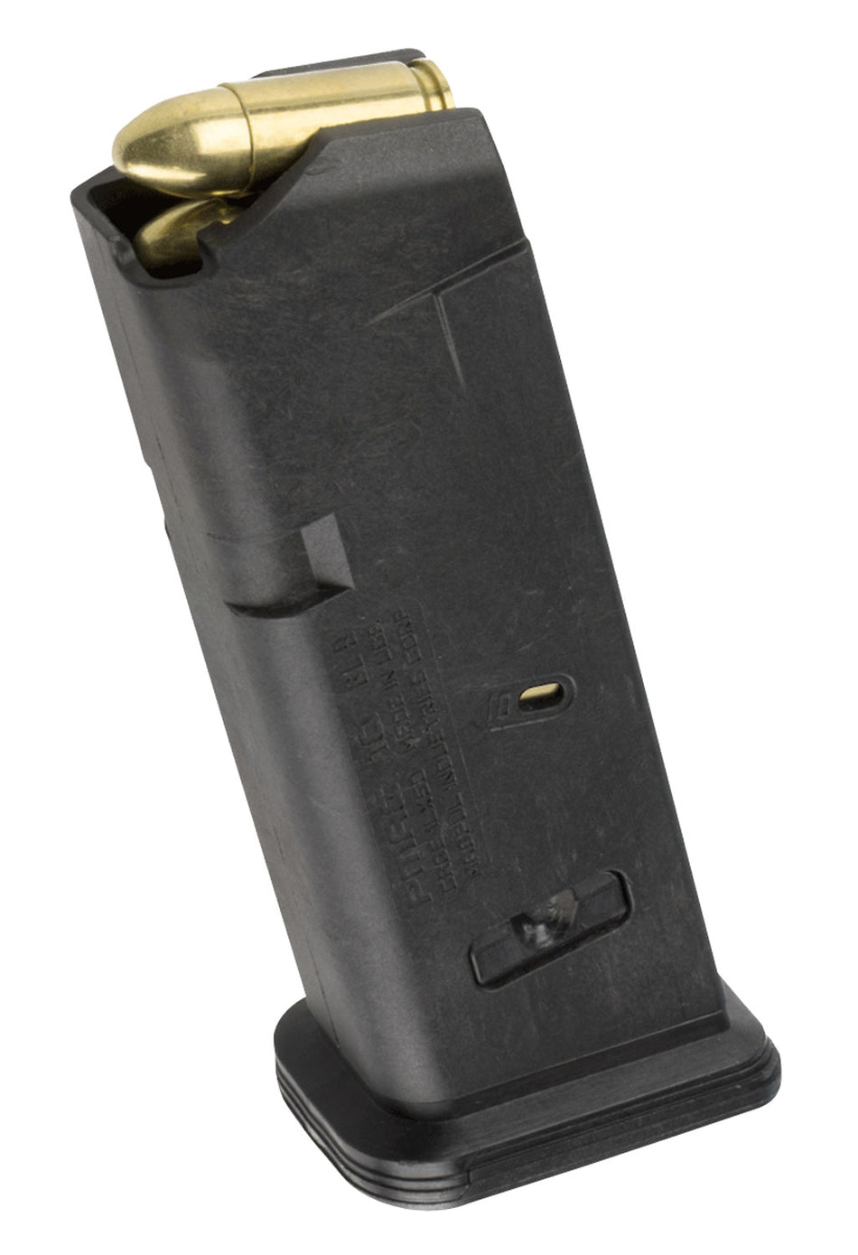 Magpul MAG907BLK PMAG GL9 10rd 9mm Luger Glock 19 Compatible Compact Handgun Magazine Black