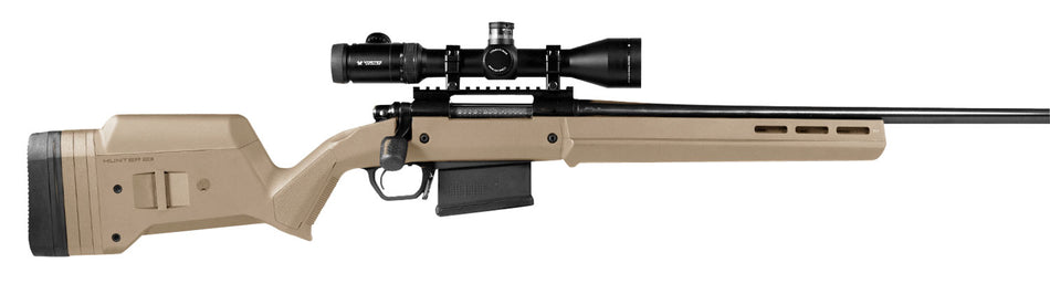 Magpul Hunter American Fixed Stock FDE Synthetic with Aluminum Bedding Block & Adjustable Comb for Ruger American Short Action