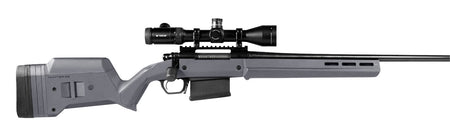 Magpul Hunter American Fixed Stock Stealth Gray with Aluminum Bedding Block & Adj Comb for Ruger American Short Action