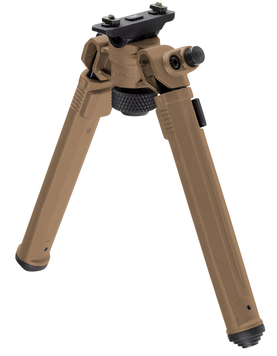 Magpul MAG933-FDE M-LOK Bipod, Flat Dark Earth Mil-Spec Anodized Aluminum, 6.80-10.30" Height
