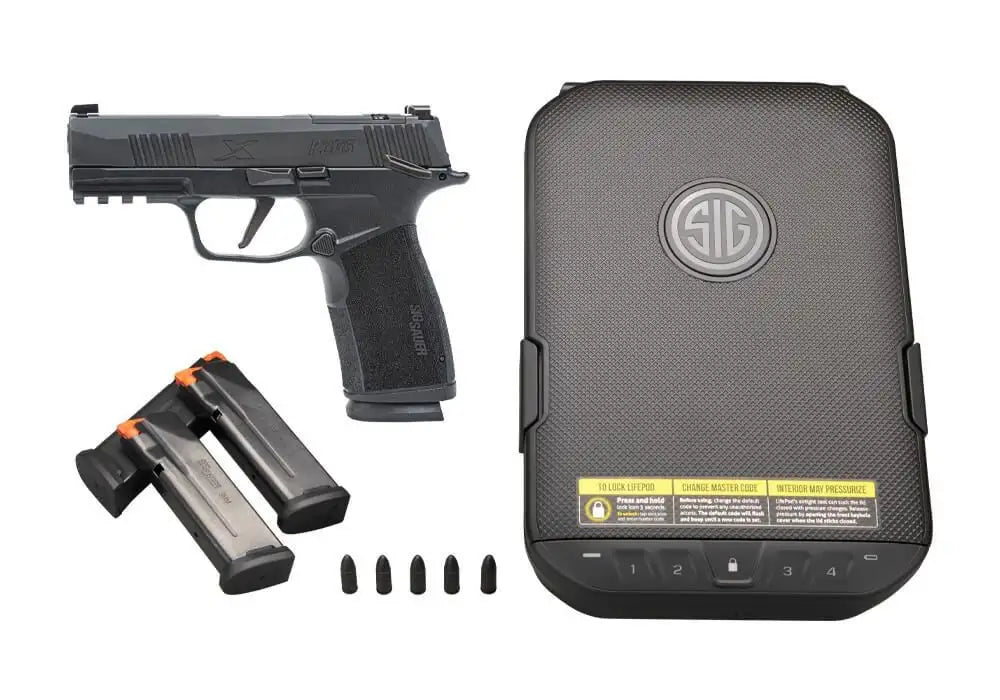 SIG Sauer P365 X Macro Kit 9mm 3.7" Manual Safety Pistol, 3x 10-Round Mags