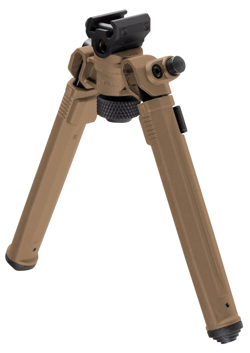 Magpul MAG941-FDE FDE Picatinny Rail Bipod with Rubber Feet, 6.80-10.30" Vertical Range