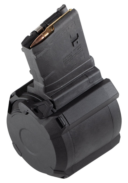 Magpul MAG993BLK PMAG GEN M3 D-50 50rd Drum Magazine .308 Win SR25/M110 Pattern Rifles Black Polymer