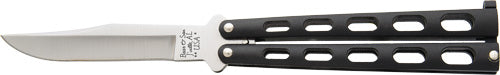 Bear & Son 3.58" Black SS Clip Point Butterfly Knife