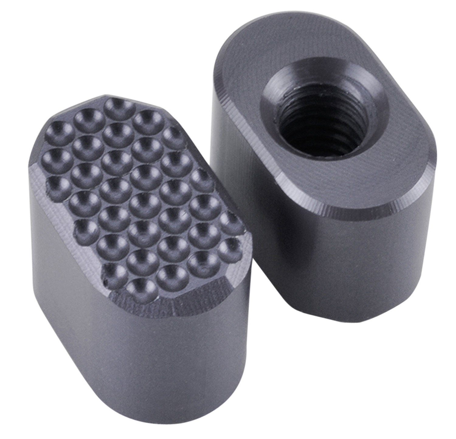 Phase 5 PMRGREYDIMPLED Dimpled Mag Release Button Gray 6061-T6 Billet Aluminum Drop-In
