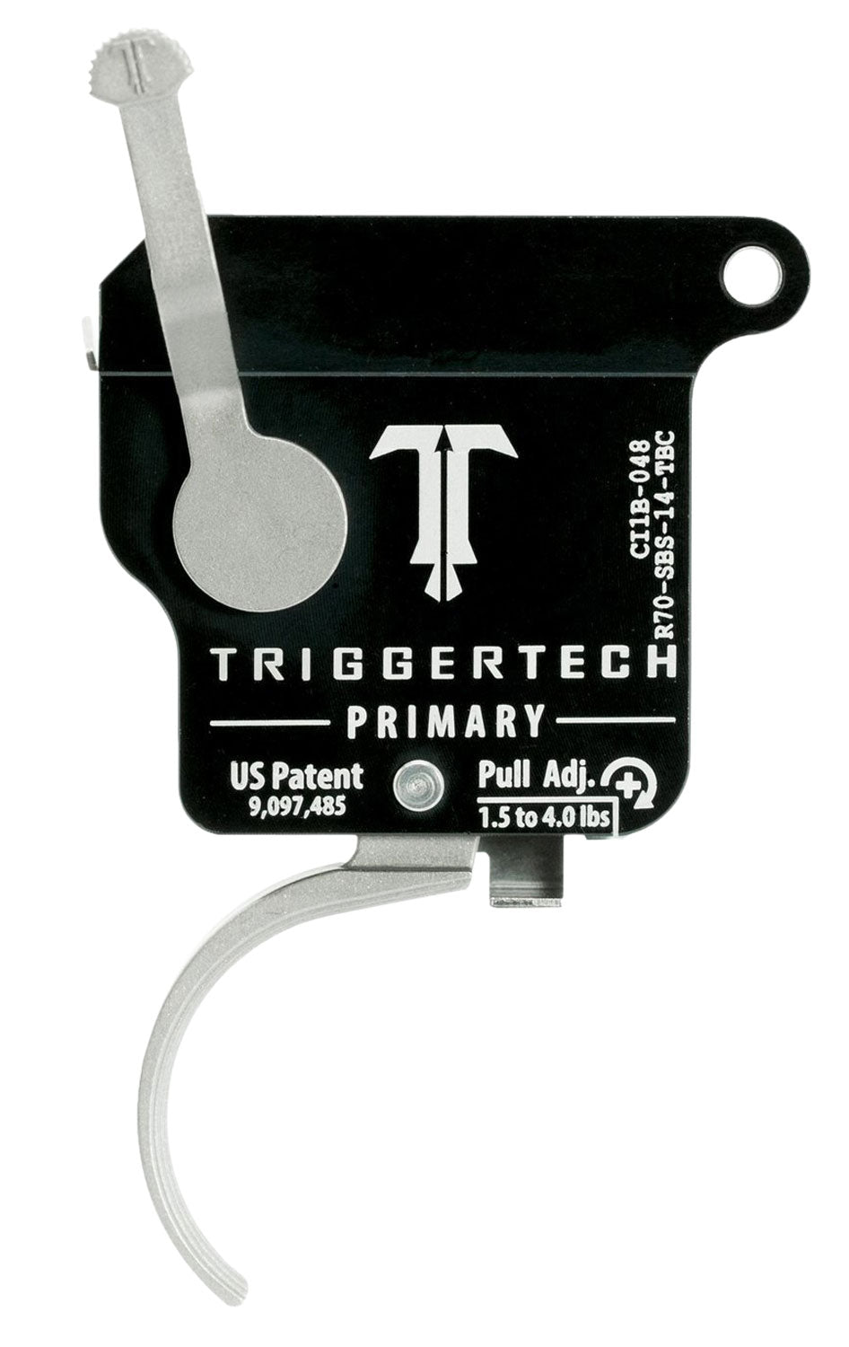 TriggerTech Primary Single-Stage Traditional Curved Trigger 1.5-4 lb Pull Remington 700 Right R70SBS14TBC