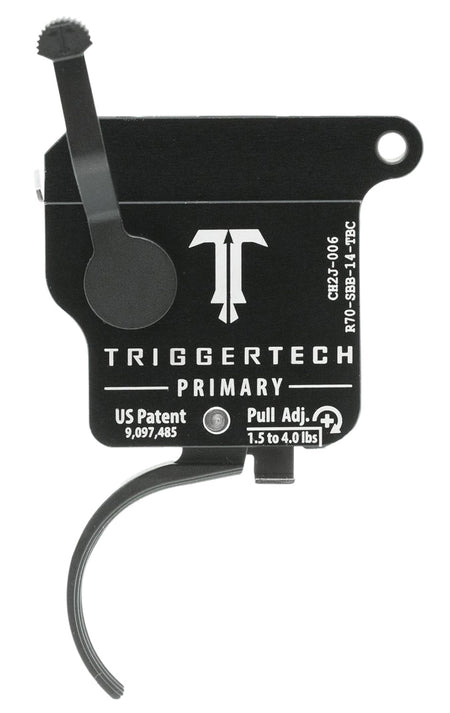 TriggerTech Primary Single-Stage Traditional Curved Trigger 1.5-4 lb Pull Rem 700 Right R70SBB14TBC