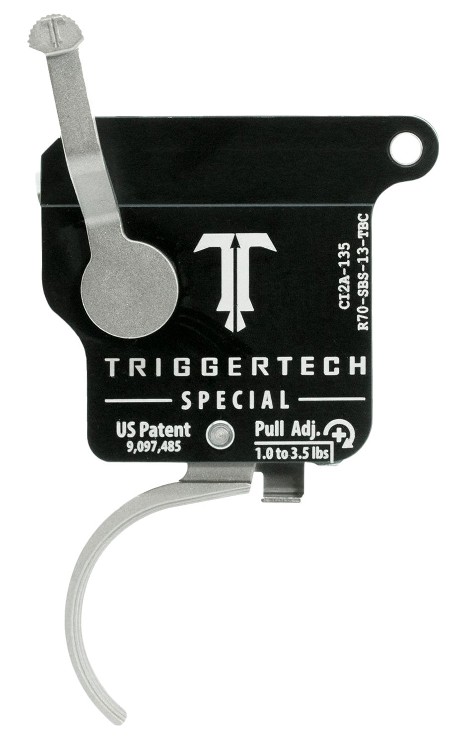 TriggerTech Special Single-Stage Traditional Curved Trigger 1-3.5 lb Pull Rem 700 Right R70SBS13TBC